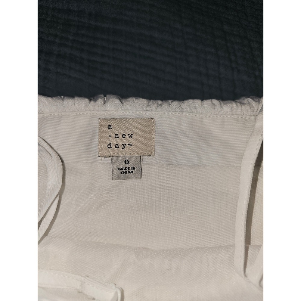 A New Day Dress Womens Size 0 White New Off the Shoulder Ruffle Mini‎ Dress - Picture 4 of 8